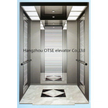 Elegante e luxuoso elevador elevador / elevador comercial para o edifício do hotel